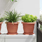 Pots 24 pcs Black Ø 22 x 18 cm Plastic