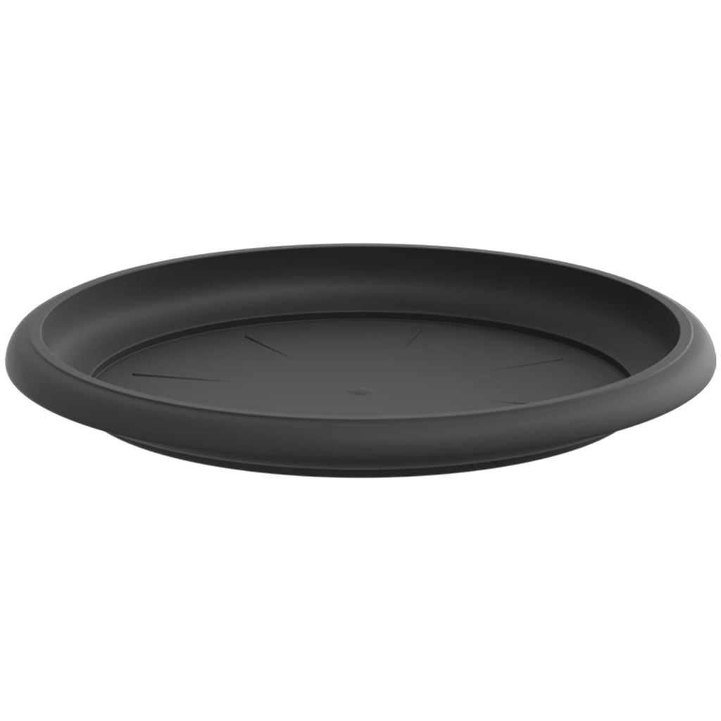 Macetas 24 pcs Negro Ø 22 x 18 cm Plástico