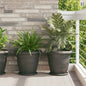 Pots 24 pcs Black Ø 22 x 18 cm Plastic