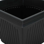 Macetas 24 pcs Negro 16 x 16 x 14 cm Plástico