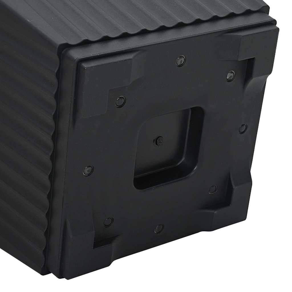Macetas 24 pcs Negro 16 x 16 x 14 cm Plástico