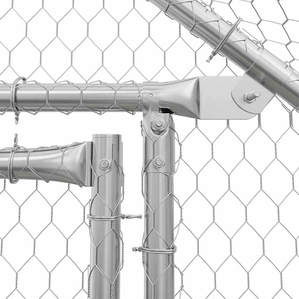 Jaula para pollos Plateado 170 x 100 x 177 cm Acero Galvanizado
