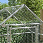 Jaula para pollos Plateado 170 x 100 x 177 cm Acero Galvanizado