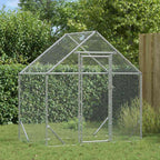 Jaula para pollos Plateado 170 x 100 x 177 cm Acero Galvanizado
