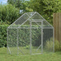 Jaula para pollos Plateado 170 x 100 x 177 cm Acero Galvanizado