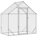 Jaula para pollos Plateado 170 x 100 x 177 cm Acero Galvanizado
