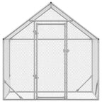 Jaula para pollos Plateado 170 x 100 x 177 cm Acero Galvanizado