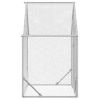 Jaula para pollos Plateado 170 x 100 x 177 cm Acero Galvanizado