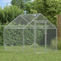 Jaula para pollos Plateado 170 x 100 x 177 cm Acero Galvanizado