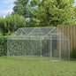 Jaula para pollos Plateado 170 x 100 x 177 cm Acero Galvanizado
