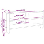 MuebledeTVdeesquina 102x40,5x45cm Madera contrachapada