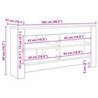 MuebledeTVdeesquina 102 x 40,5 x 45 cm Madera contrachapada