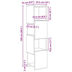Armario de esquina 25,5x25x102cm Madera de ingeniería