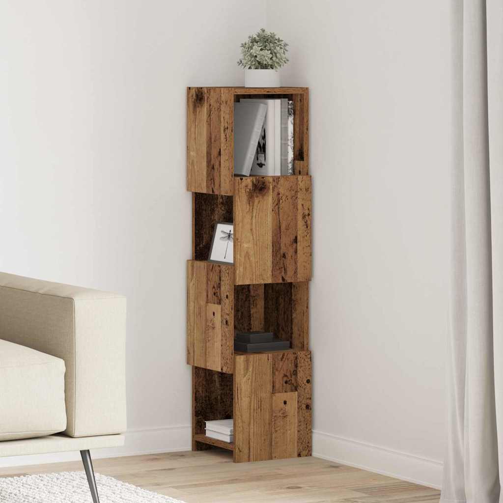 25.5x25x102cm Engineered Wood Corner Cabinet