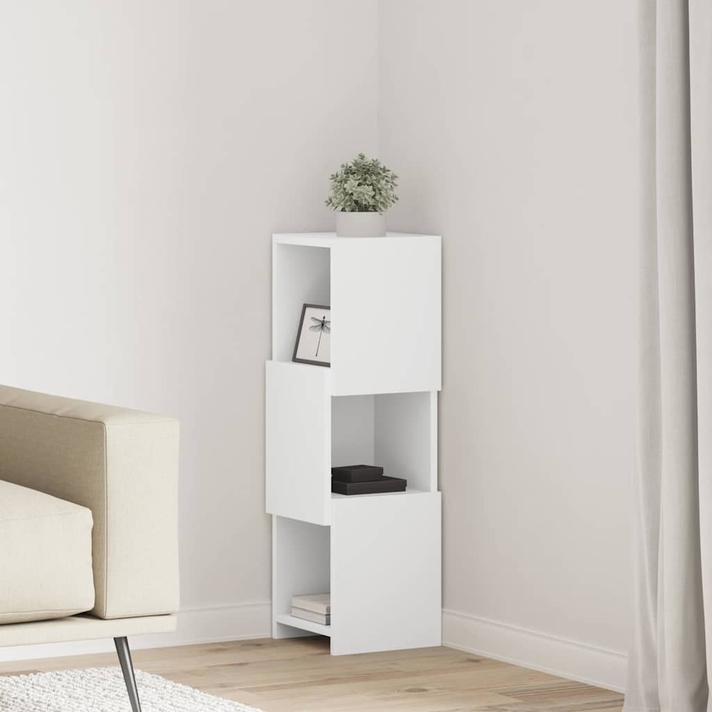 25.5x25x102cm Engineered Wood Corner Cabinet