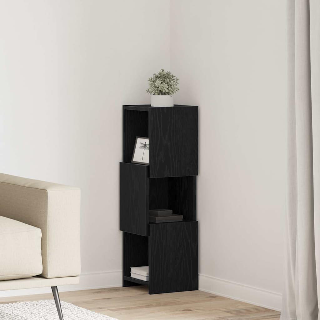25.5x25x102cm Engineered Wood Corner Cabinet