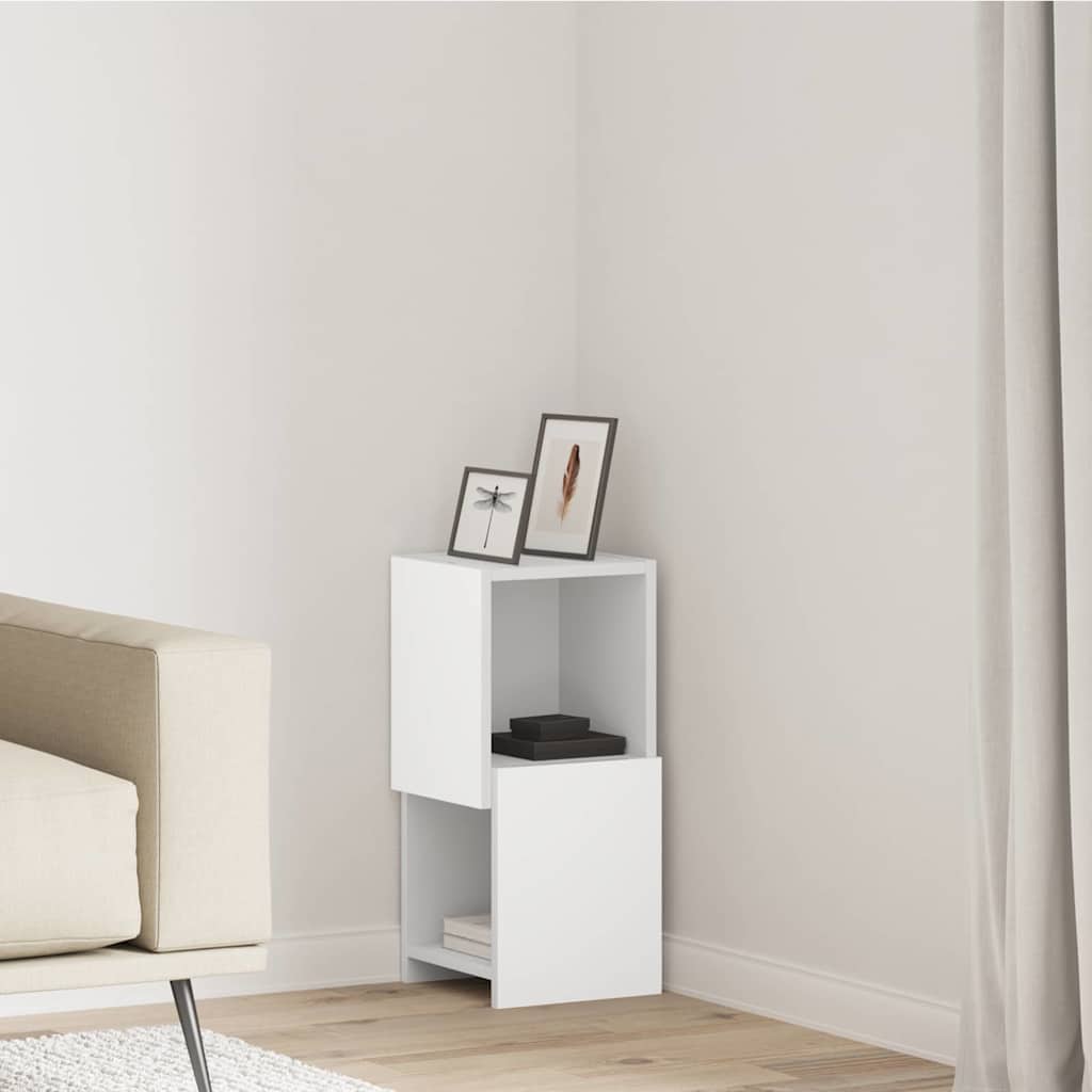 25.5x25x102cm Engineered Wood Corner Cabinet