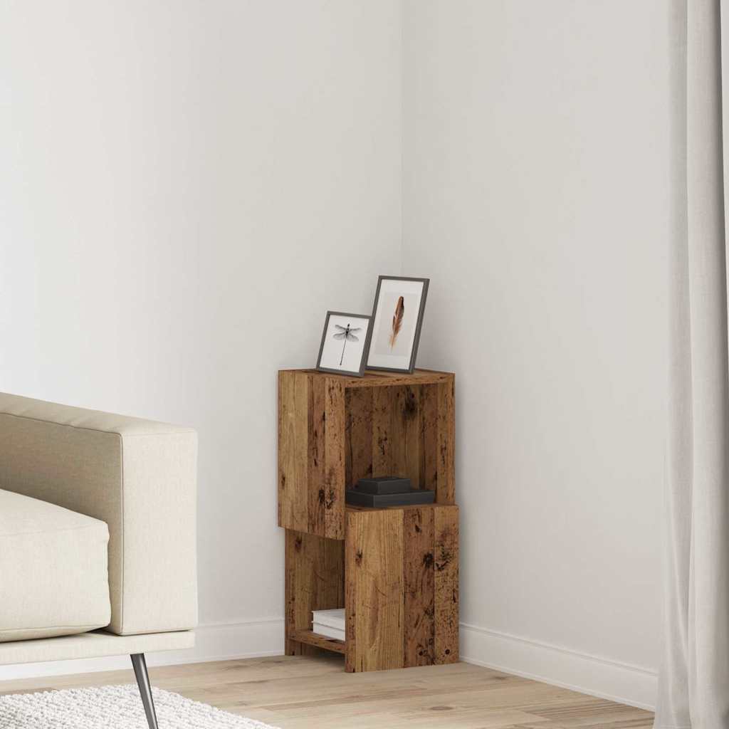 25.5x25x102cm Engineered Wood Corner Cabinet