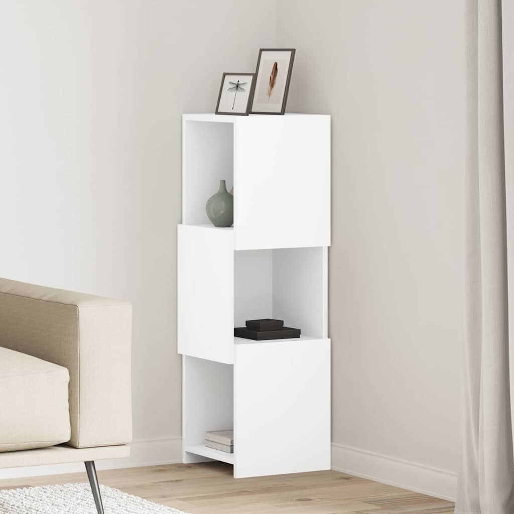 25.5x25x102cm Engineered Wood Corner Cabinet