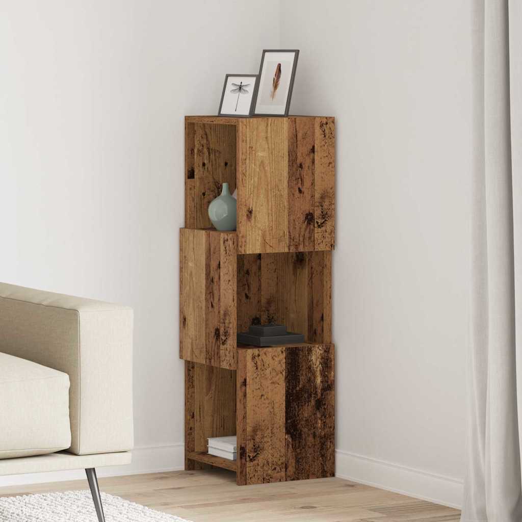 25.5x25x102cm Engineered Wood Corner Cabinet