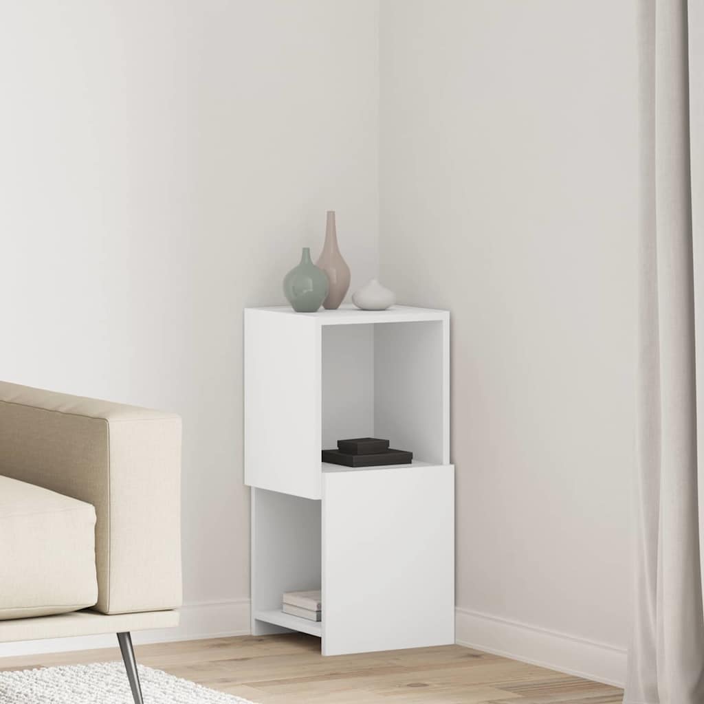 25.5x25x102cm Engineered Wood Corner Cabinet