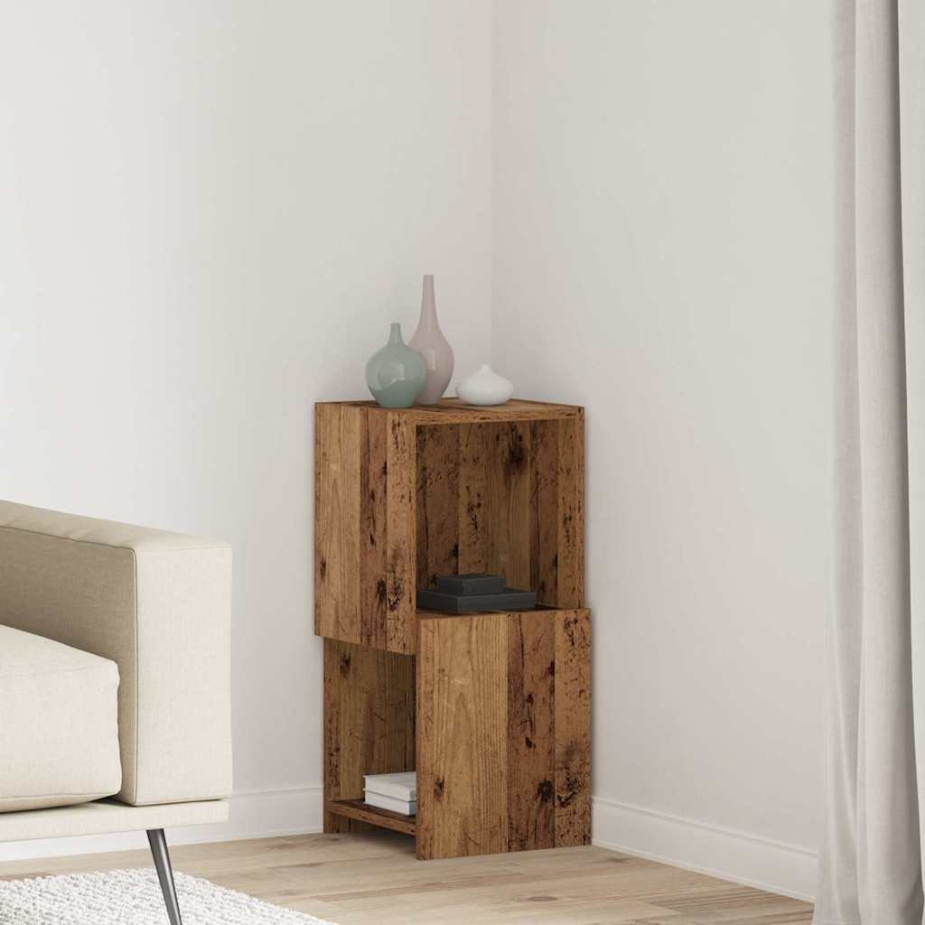 25.5x25x102cm Engineered Wood Corner Cabinet