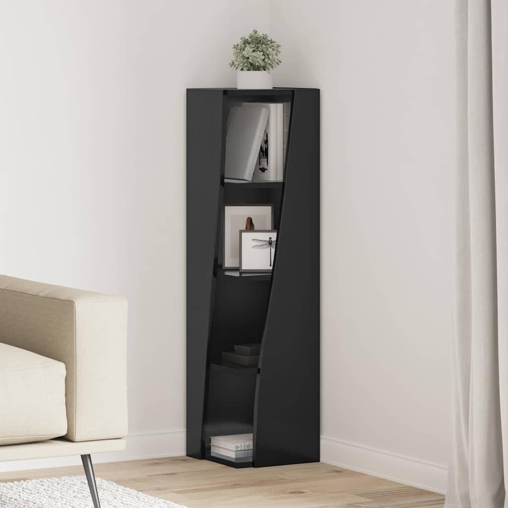25.5x25x102cm Engineered Wood Corner Cabinet