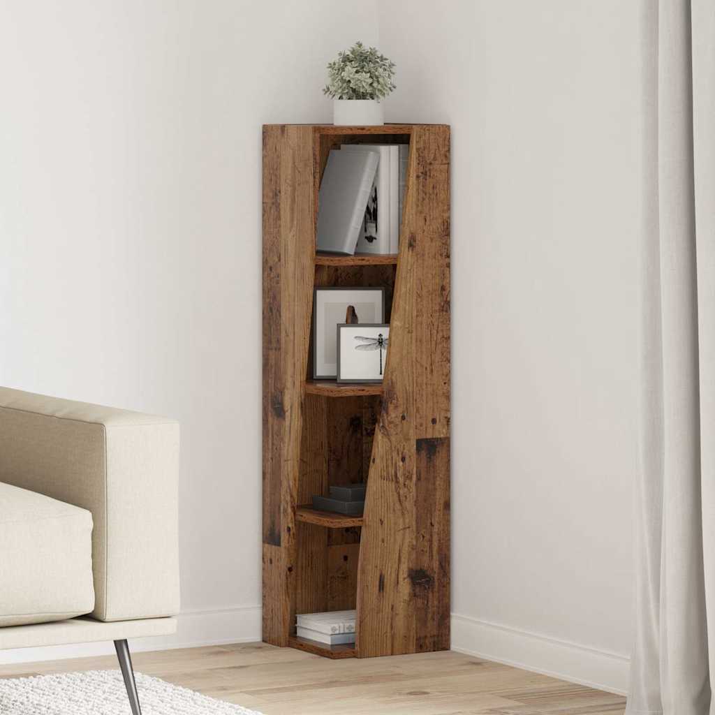 25.5x25x102cm Engineered Wood Corner Cabinet