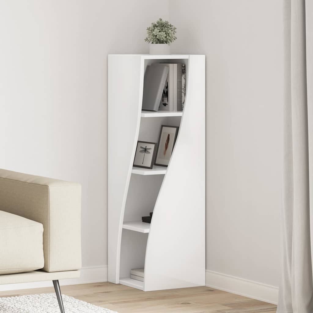 25.5x25x102cm Engineered Wood Corner Cabinet