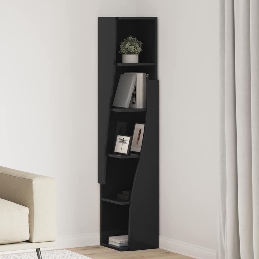 25.5x25x102cm Engineered Wood Corner Cabinet