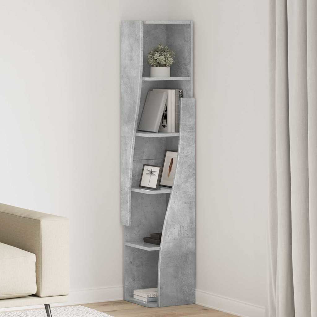 25.5x25x102cm Engineered Wood Corner Cabinet