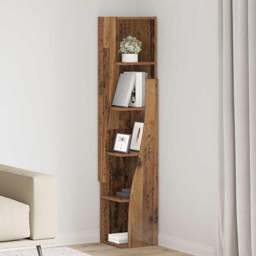 25.5x25x102cm Engineered Wood Corner Cabinet