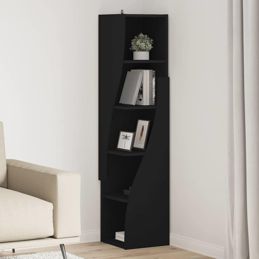 25.5x25x102cm Engineered Wood Corner Cabinet