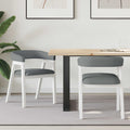 Sillas de comedor 2 pcs 54 x 57 x 73 cm Madera de Caucho Sólido