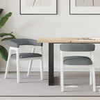 Sillas de comedor 2 pcs 54 x 57 x 73 cm Madera de Caucho Sólido