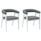 Sillas de comedor 2 pcs 54 x 57 x 73 cm Madera de Caucho Sólido