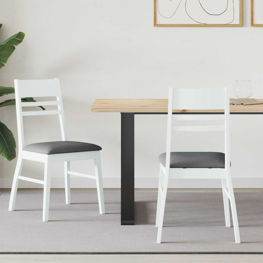 Sillas de comedor 2 pcs 43 x 54 x 89 cm Madera de Caucho Sólido