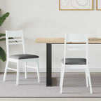Sillas de comedor 2 pcs 43 x 54 x 89 cm Madera de Caucho Sólido