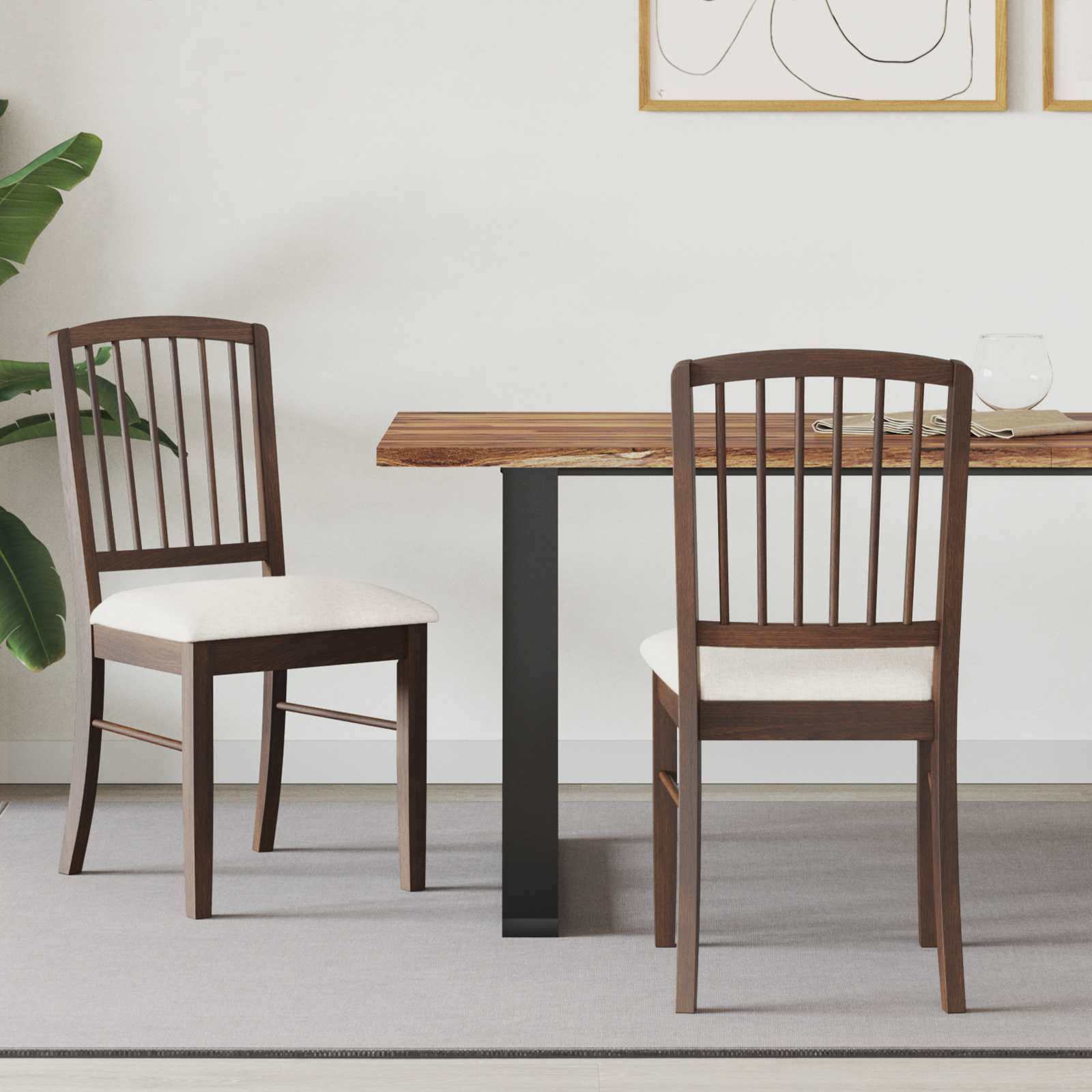 Cadeiras de sala de jantar 2 pcs 50 x 52,5 x 91 cm