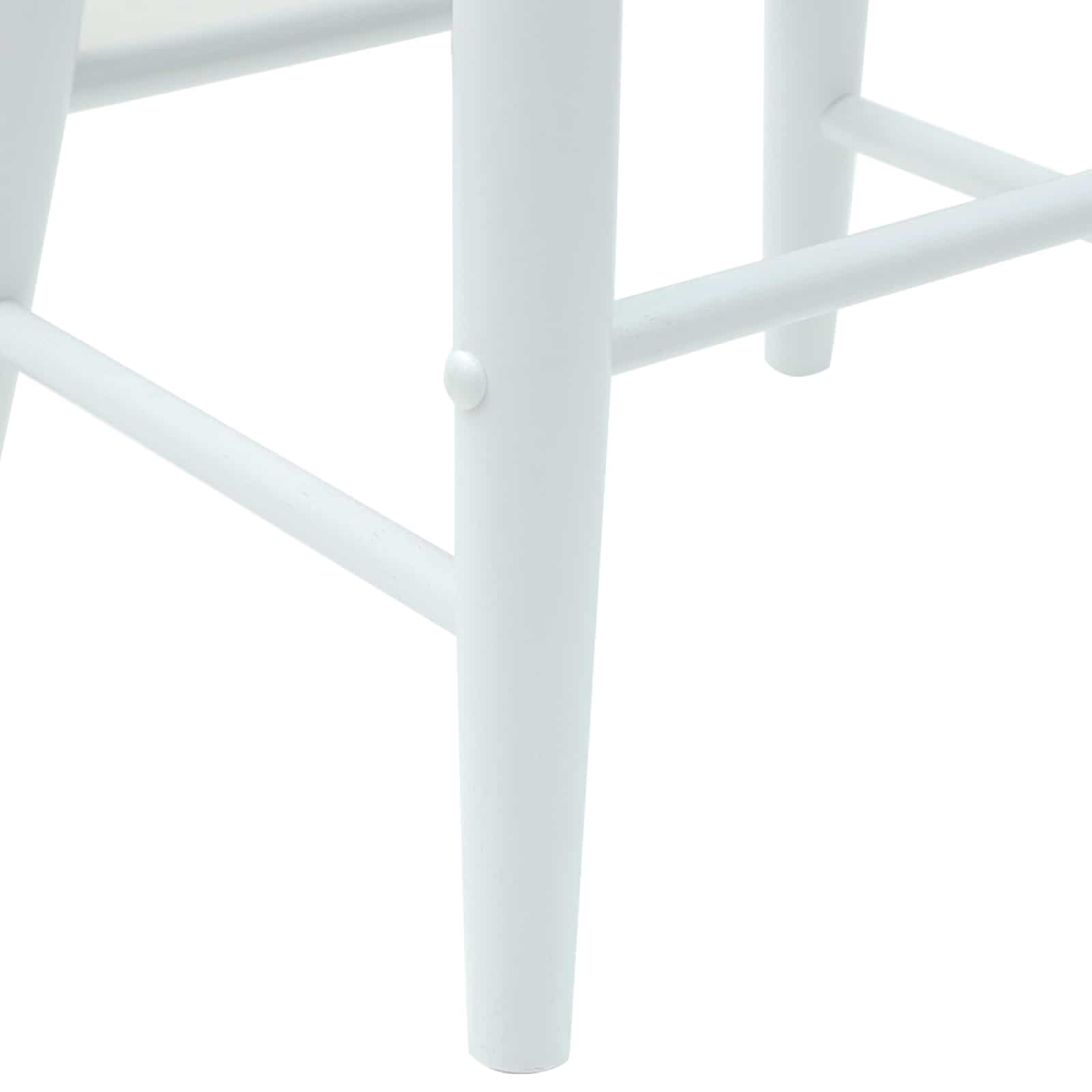 Sillas de comedor 2 pcs 46 x 37 x 63 cm Madera de Caucho Sólido