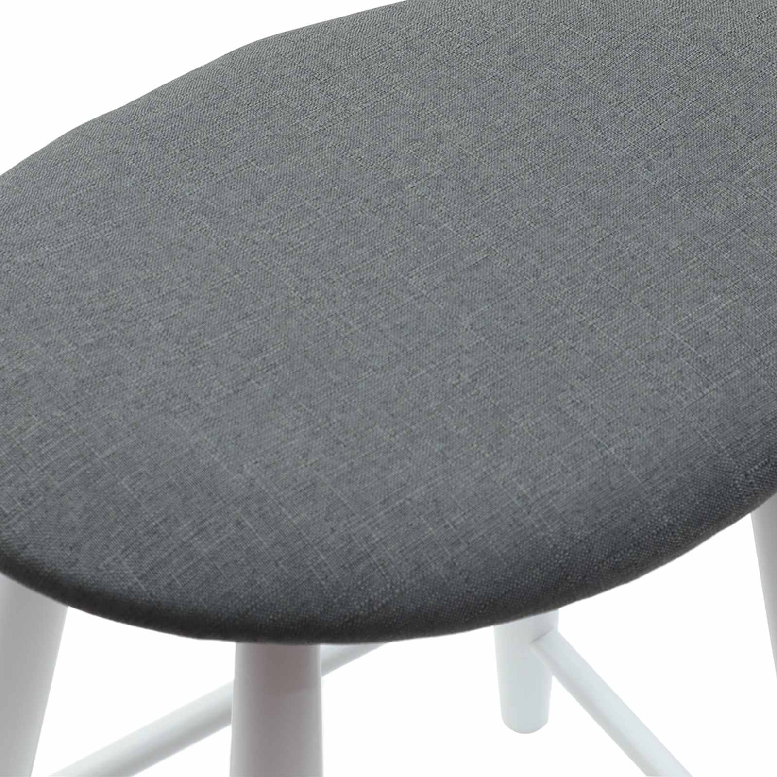 Sillas de comedor 2 pcs 46 x 37 x 63 cm Madera de Caucho Sólido