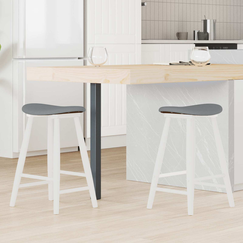 Sillas de comedor 2 pcs 46 x 37 x 63 cm Madera de Caucho Sólido