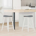 Sillas de comedor 2 pcs 46 x 37 x 63 cm Madera de Caucho Sólido
