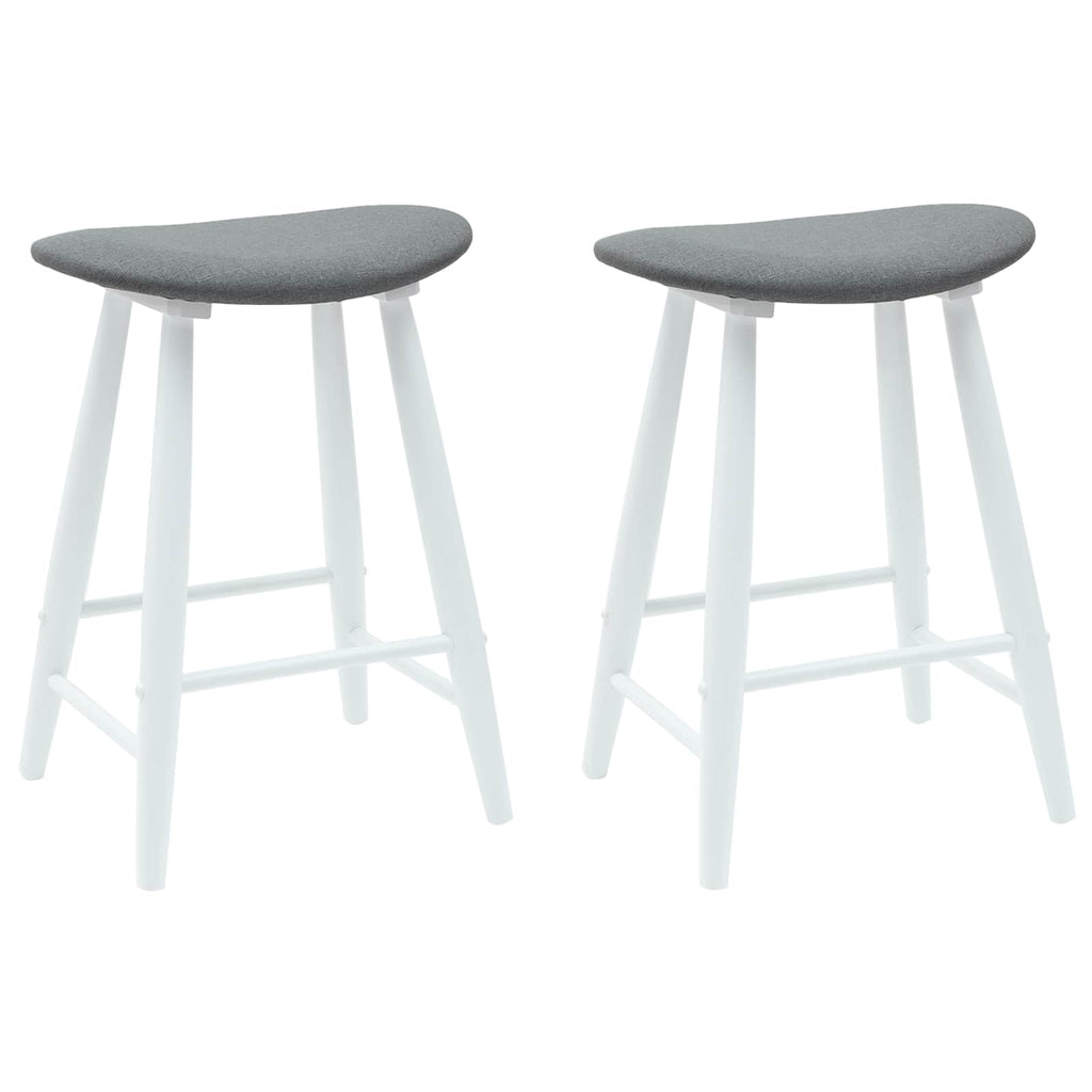 Sillas de comedor 2 pcs 46 x 37 x 63 cm Madera de Caucho Sólido
