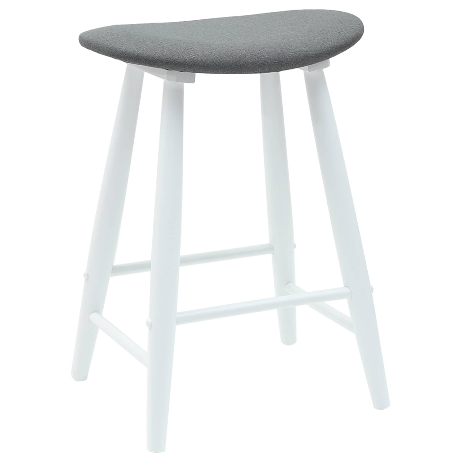 Sillas de comedor 2 pcs 46 x 37 x 63 cm Madera de Caucho Sólido