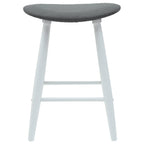 Sillas de comedor 2 pcs 46 x 37 x 63 cm Madera de Caucho Sólido