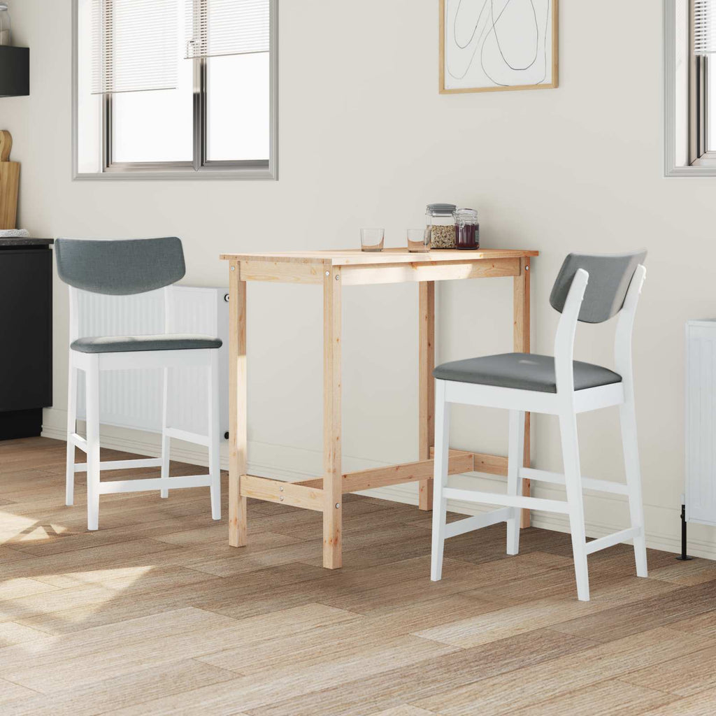 Sillas de comedor 2 pcs 48 x 49 x 95 cm Madera de Caucho Sólido