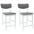 Sillas de comedor 2 pcs 48 x 49 x 95 cm Madera de Caucho Sólido