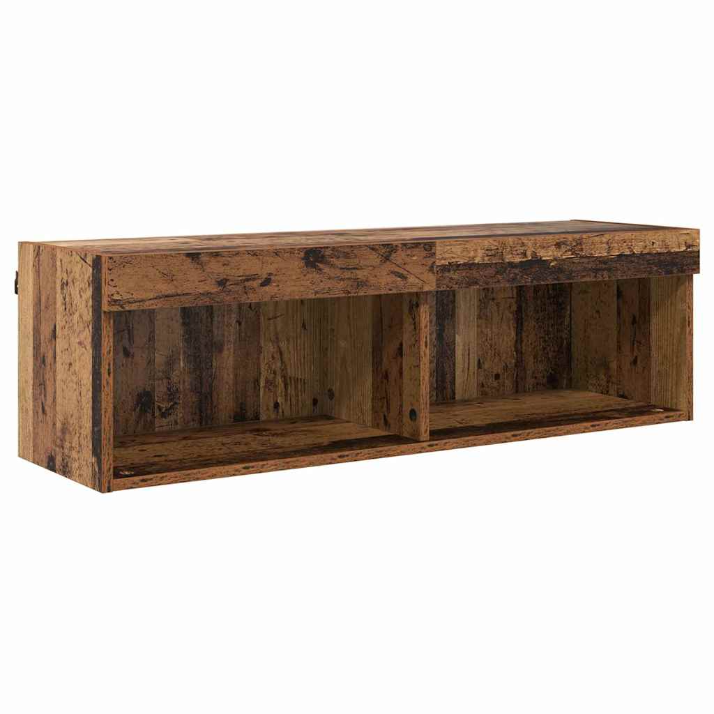 Unidades de TV de Pared con LED con LED 5 pcs Madera vieja