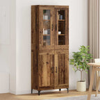 Aparador alto Madera envejecida 69,5 x 34 x 180 cm